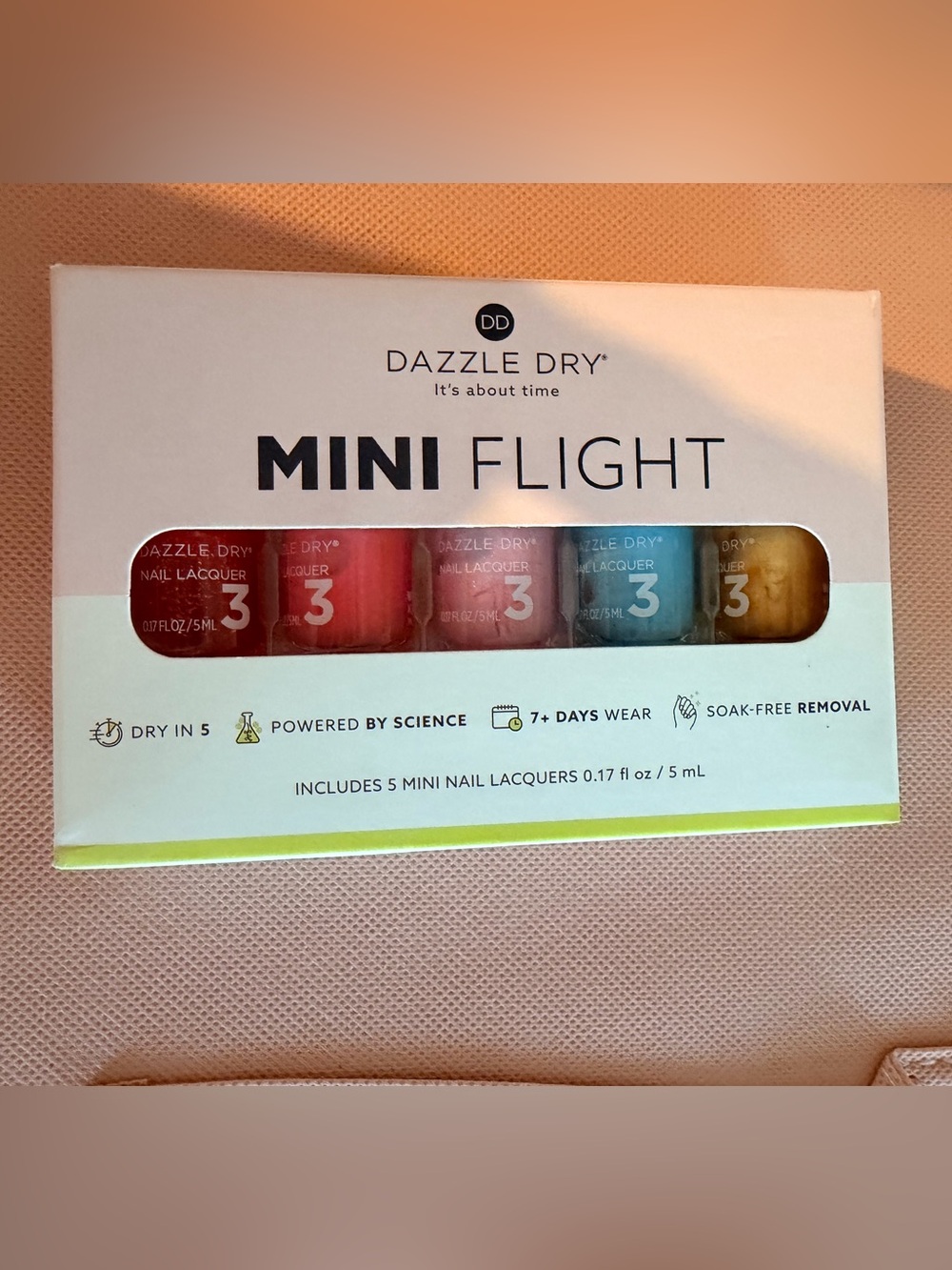 Dazzle Dry Mini Flight Nail Lacquer Set BNIB •It’s About Time•